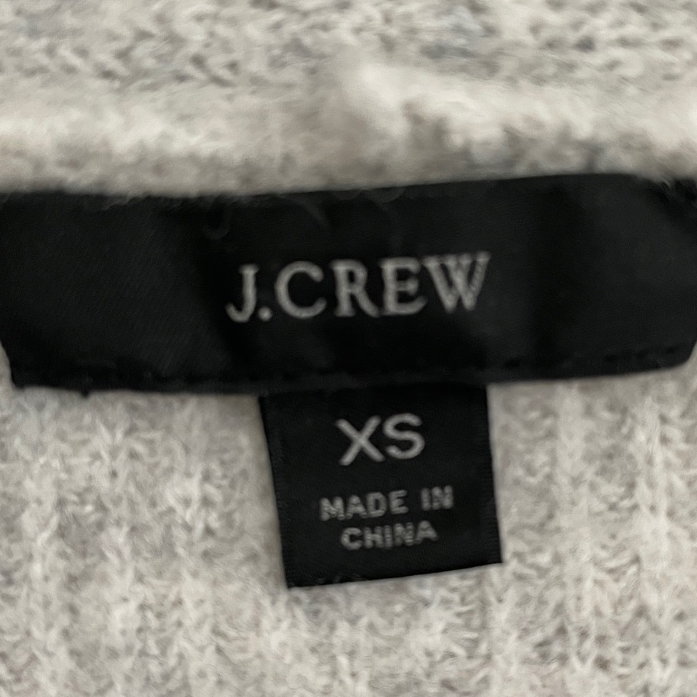 J Crew Women’s Gray Open Cardgian Merino Wool Alpaca Blend size XS - Picture 4 of 7